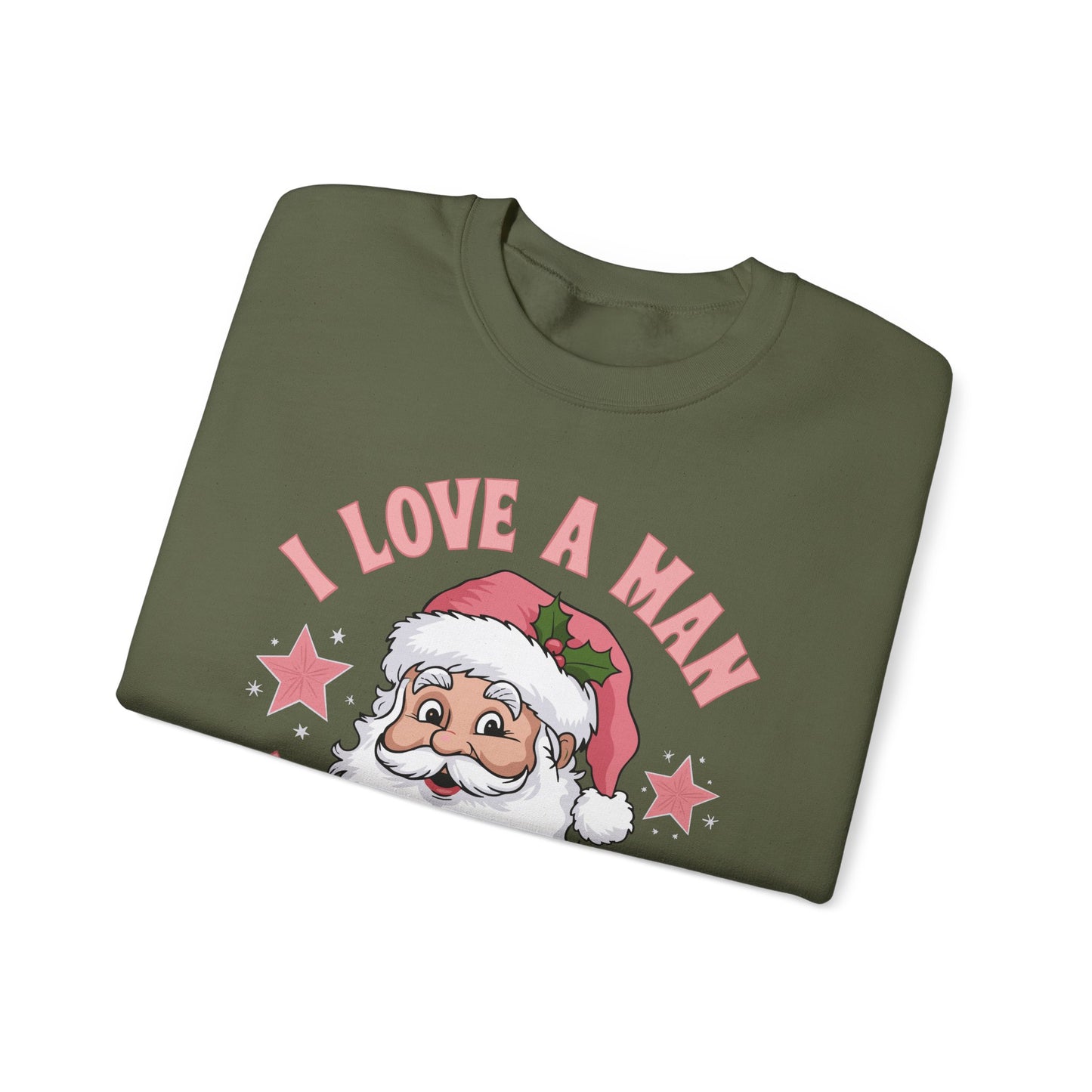 I love a man with a beard Santa - Christmas Sweater Collection ✨🎅🎄 - Crewneck Sweatshirt