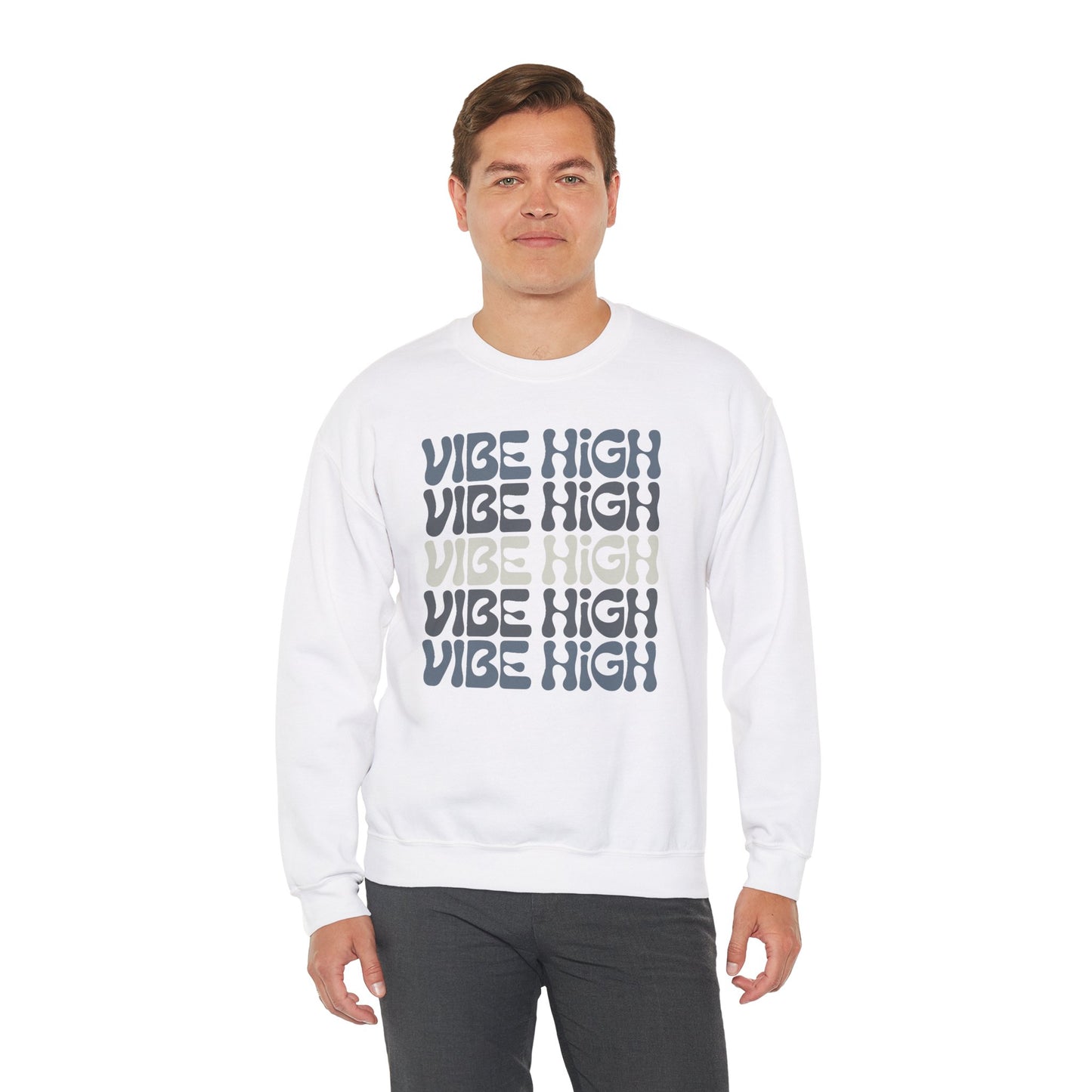 Vibe High - Crewneck Sweatshirt - 2 colors 🩶🤍