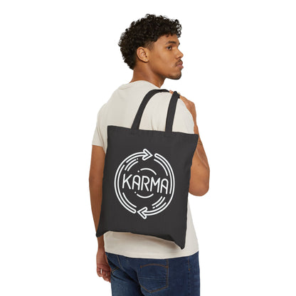 KARMA - Cotton Canvas Tote Bag