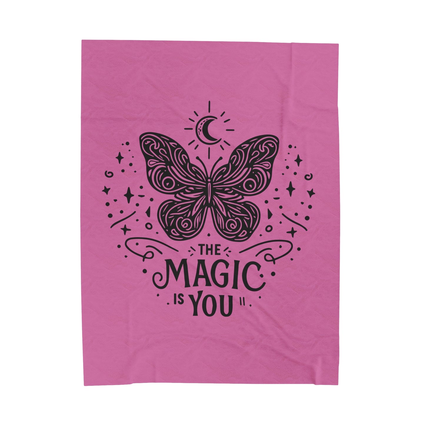 The MAGIC Is YOU - Velveteen Plush Blanket