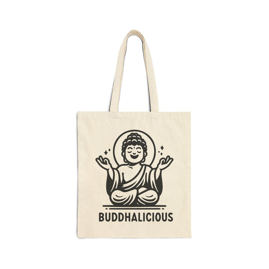 Buddhalicious - Cotton Canvas Tote Bag