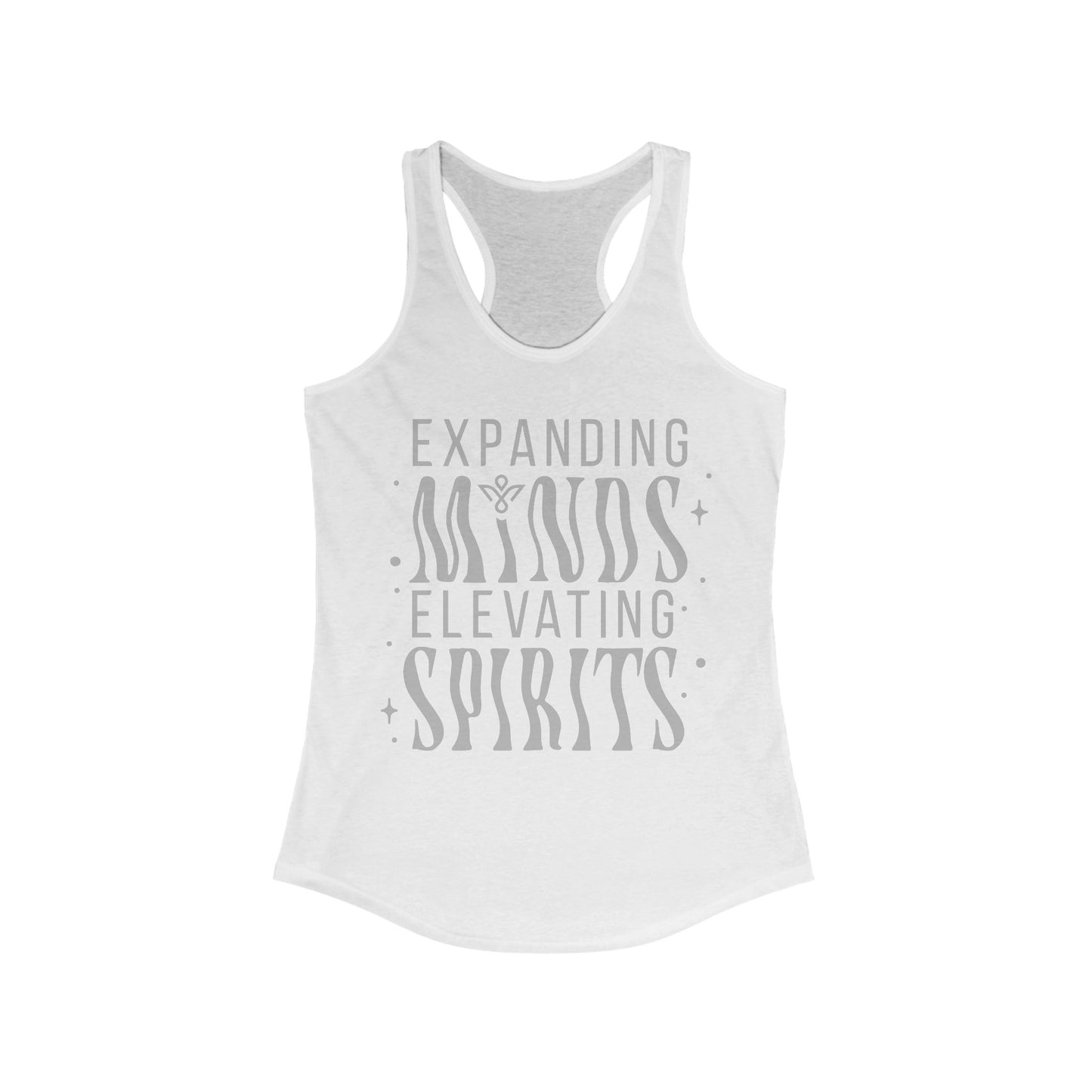 Expanding Minds Elevating Spirits - Women Racerback Tank Top