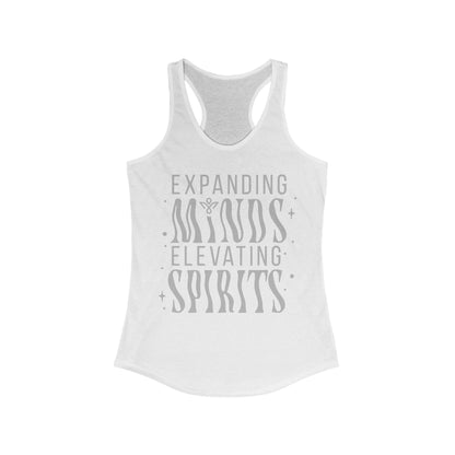 Expanding Minds Elevating Spirits - Women Racerback Tank Top