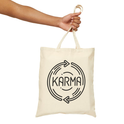 KARMA - Cotton Canvas Tote Bag