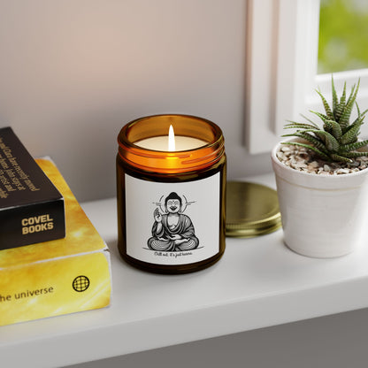 Chill out, it's just karma Buddha - Scented Candle Coconut Apricot Wax