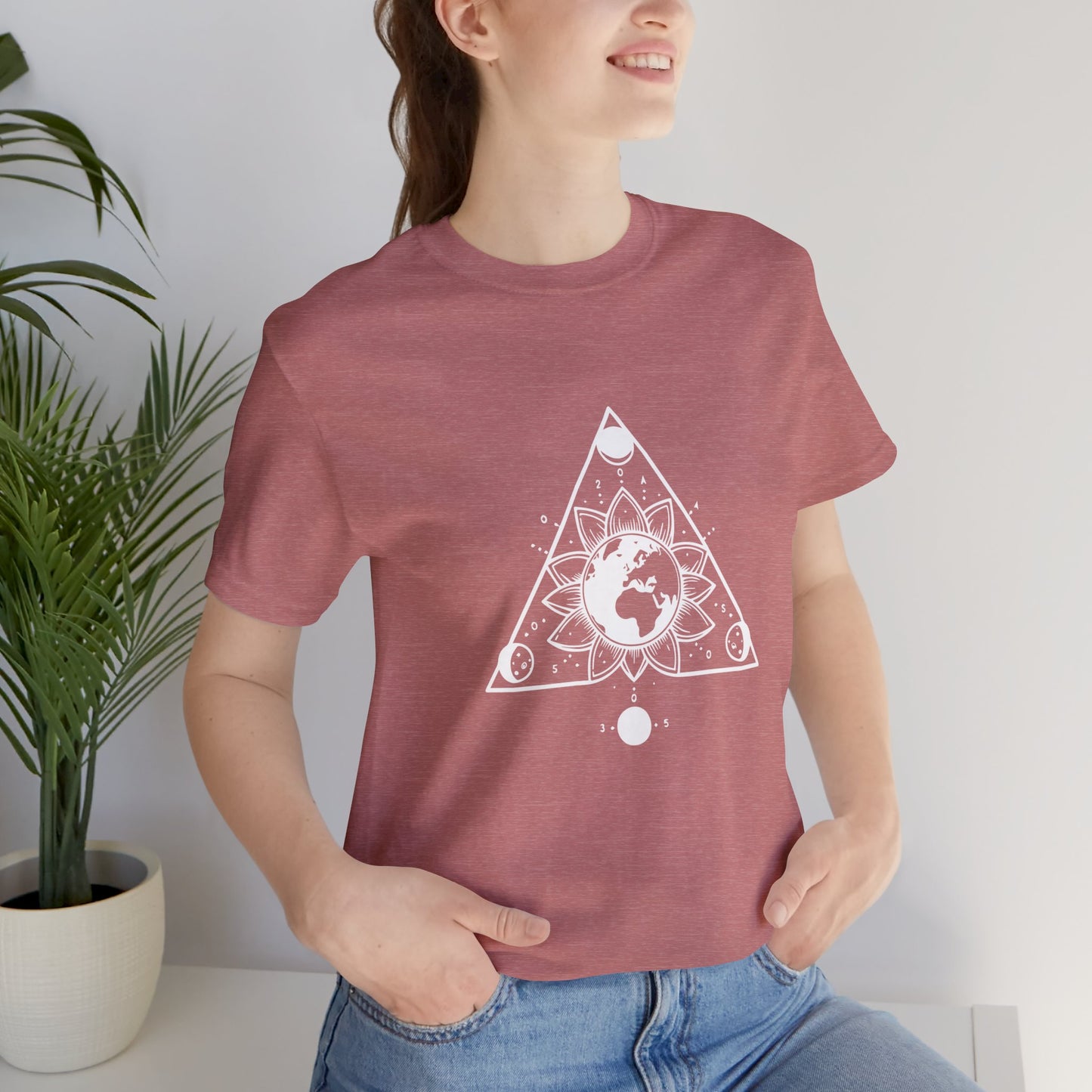 Sunflower Moon Triangle T-Shirt