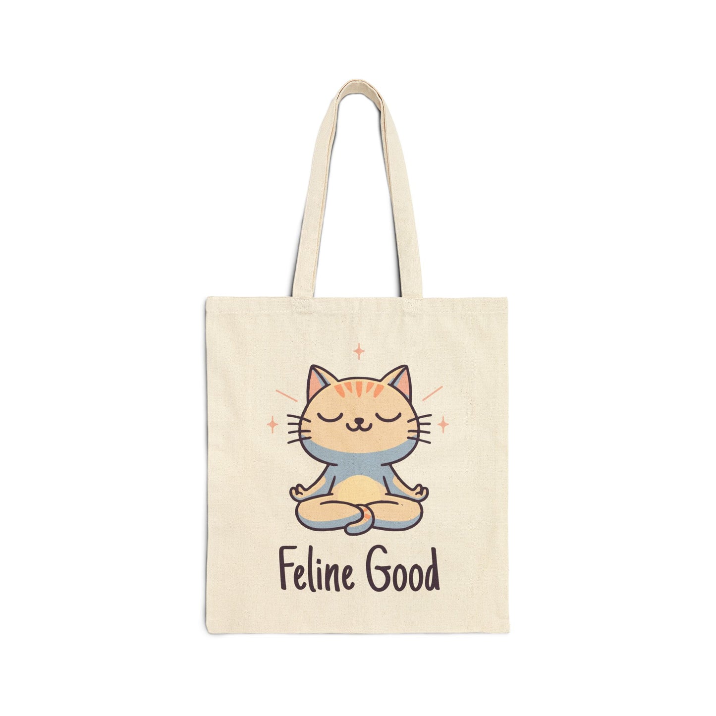 Feline Good - Cotton Canvas Tote Bag