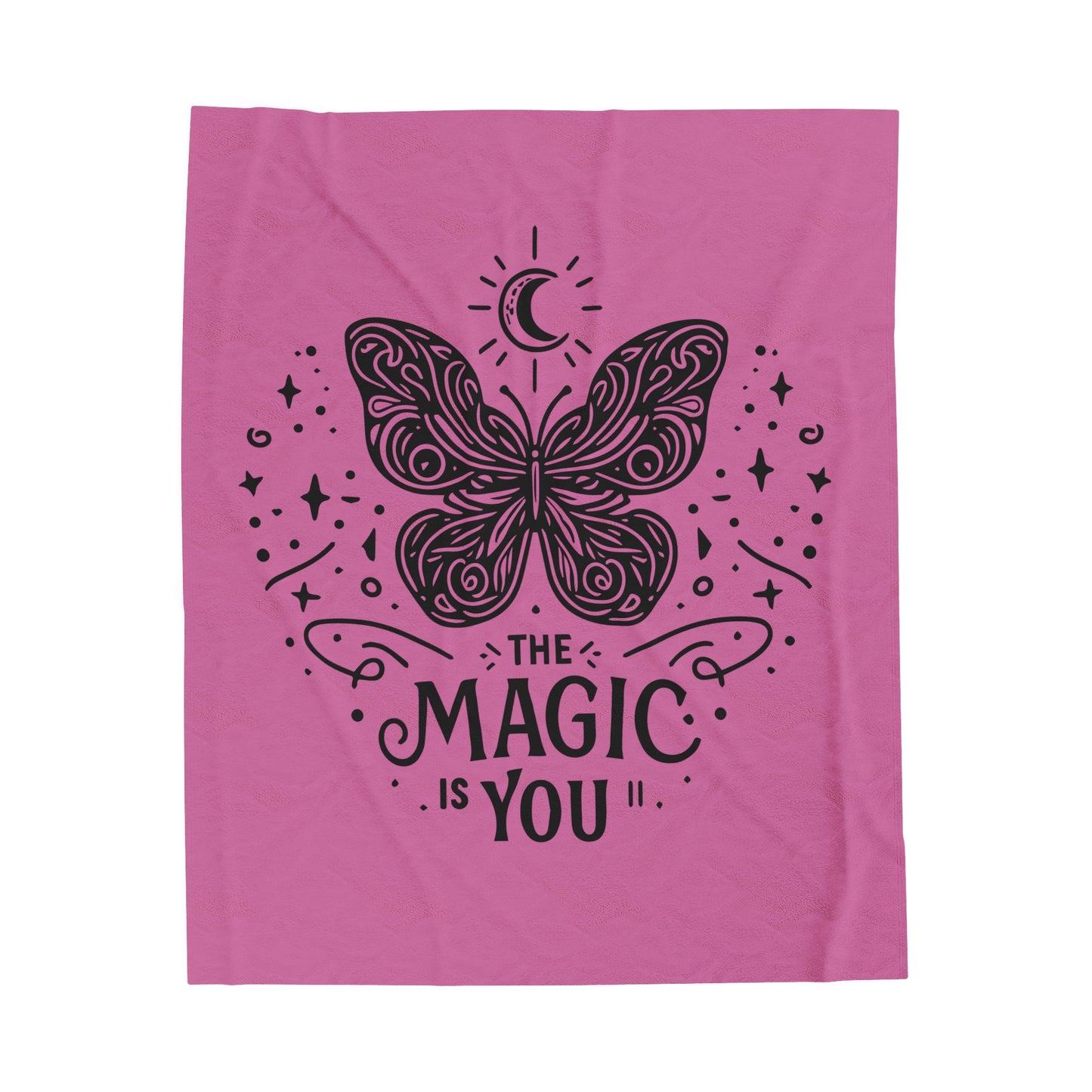 The MAGIC Is YOU - Velveteen Plush Blanket