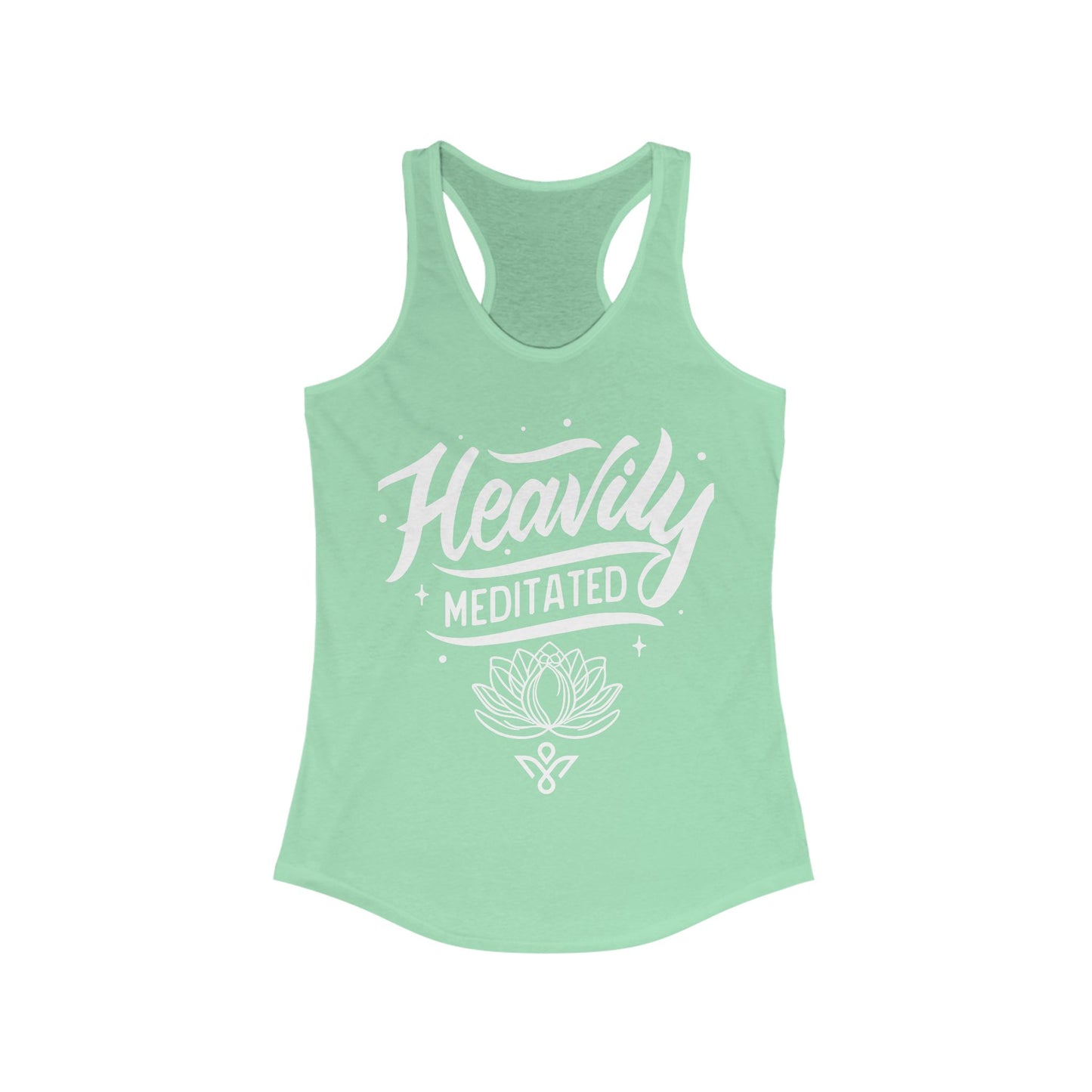 Heavily Meditated - Women Racerback Tank Top