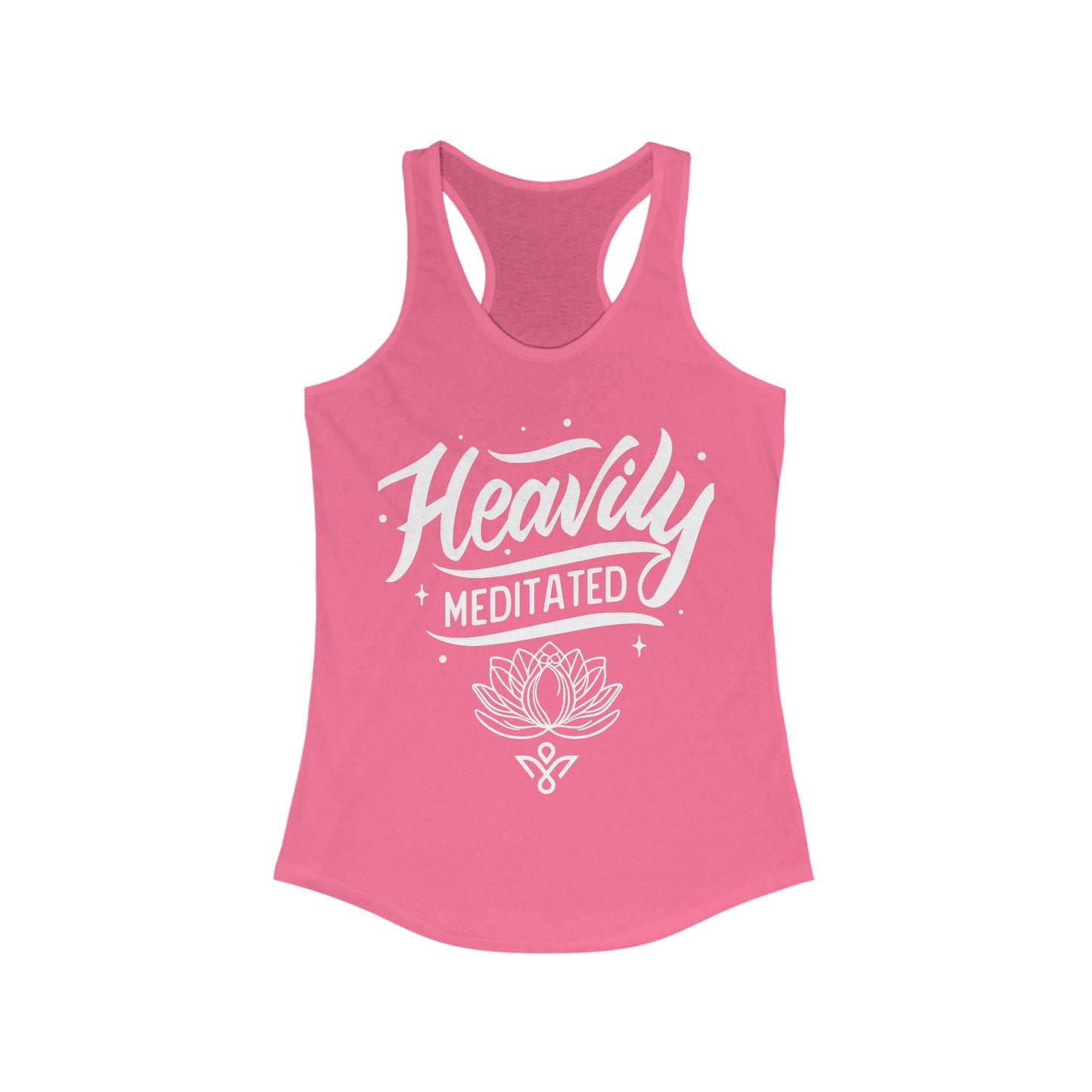 Heavily Meditated - Women Racerback Tank Top