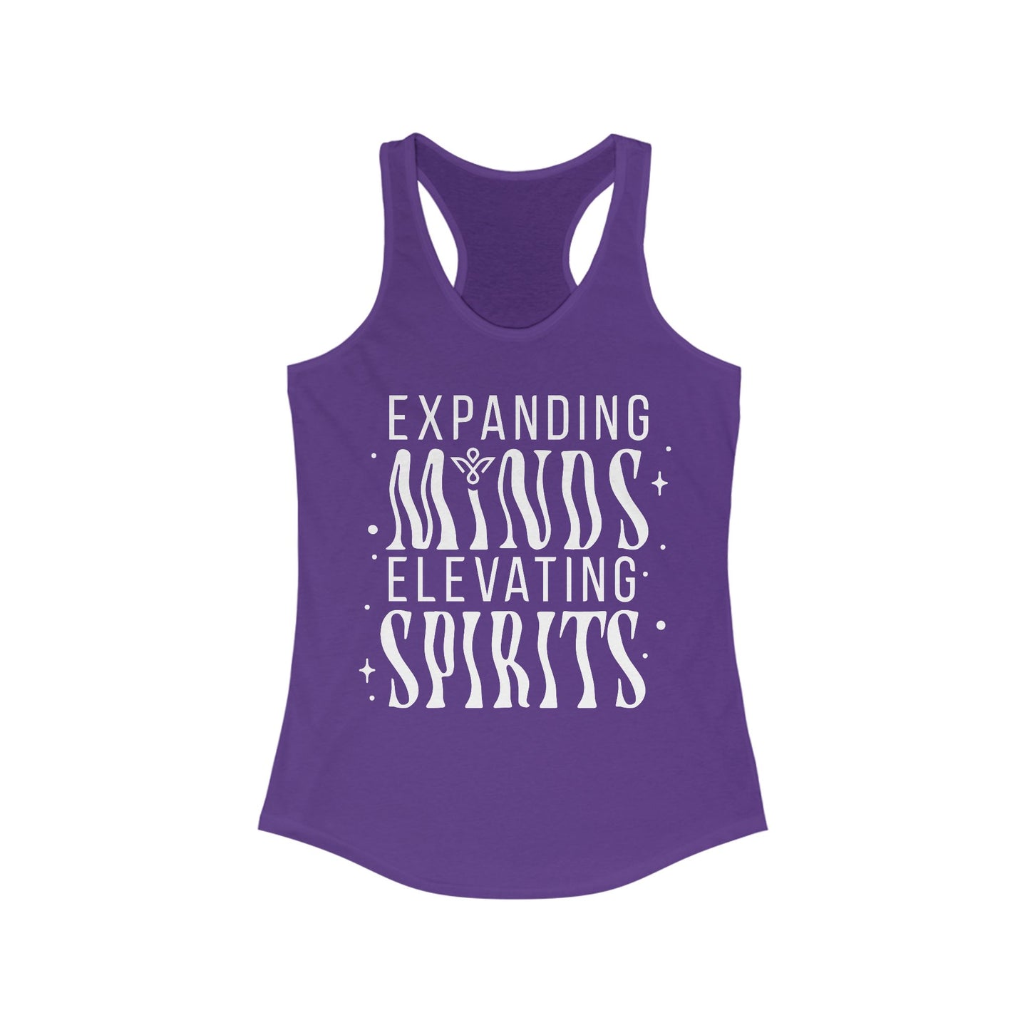 Expanding Minds Elevating Spirits - Women Racerback Tank Top