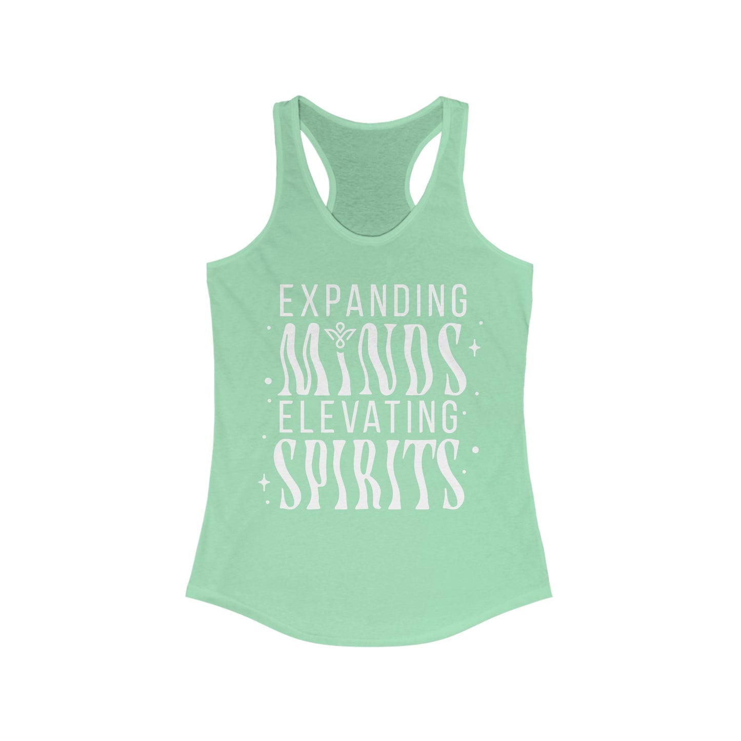 Expanding Minds Elevating Spirits - Women Racerback Tank Top