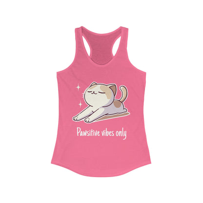 Pawsitive vibes only - Women Racerback Tank Top