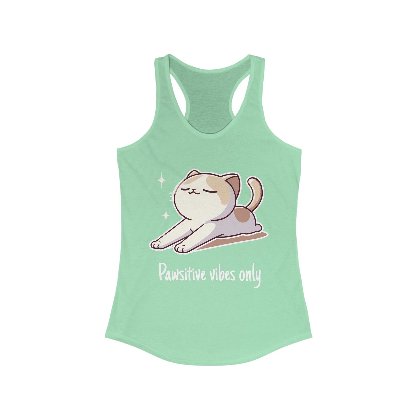 Pawsitive vibes only - Women Racerback Tank Top