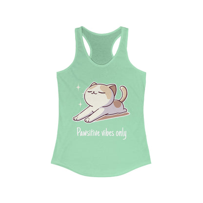 Pawsitive vibes only - Women Racerback Tank Top