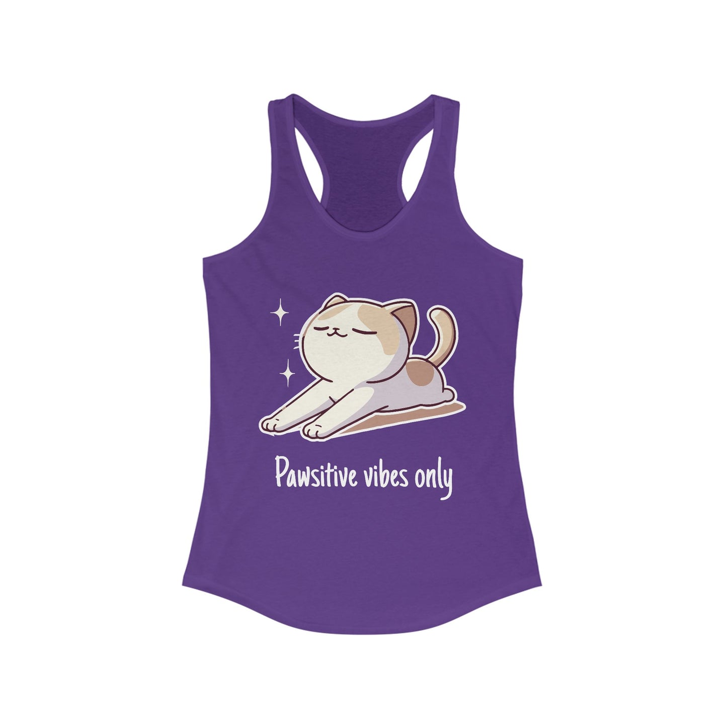 Pawsitive vibes only - Women Racerback Tank Top