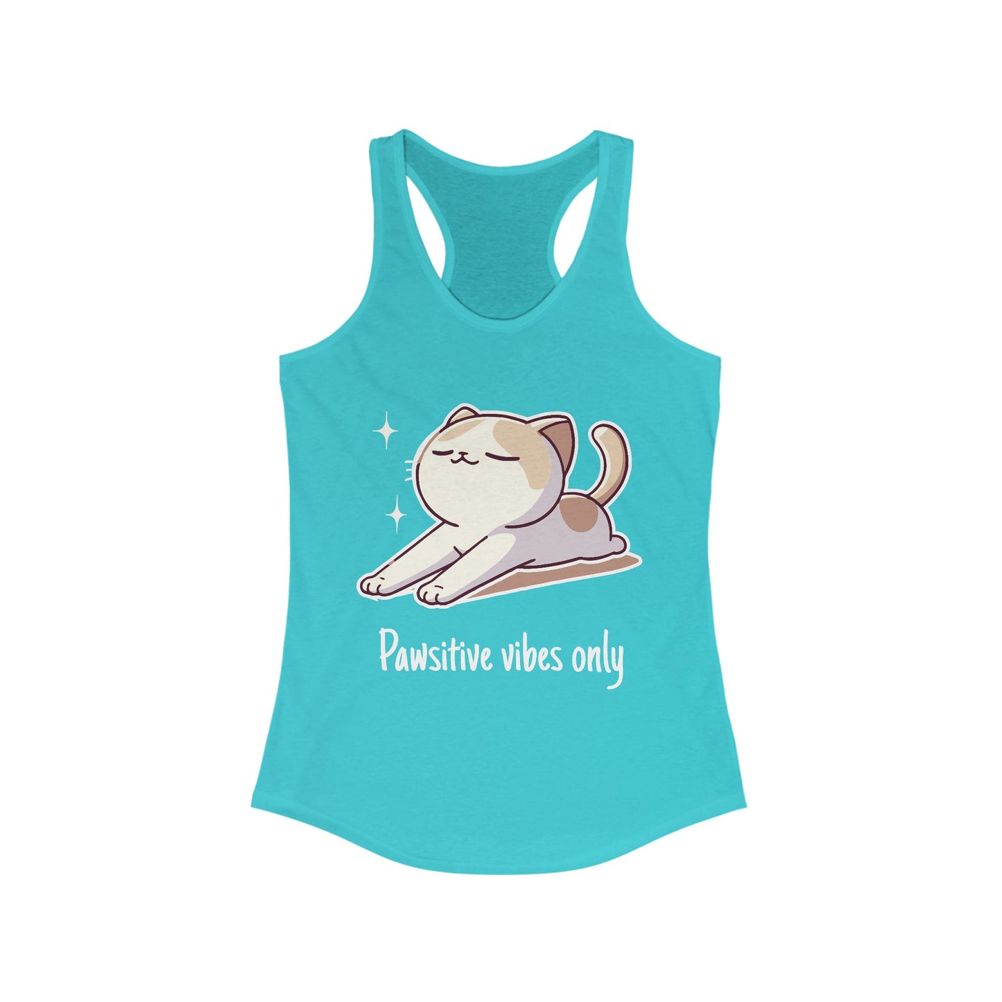 Pawsitive vibes only - Women Racerback Tank Top