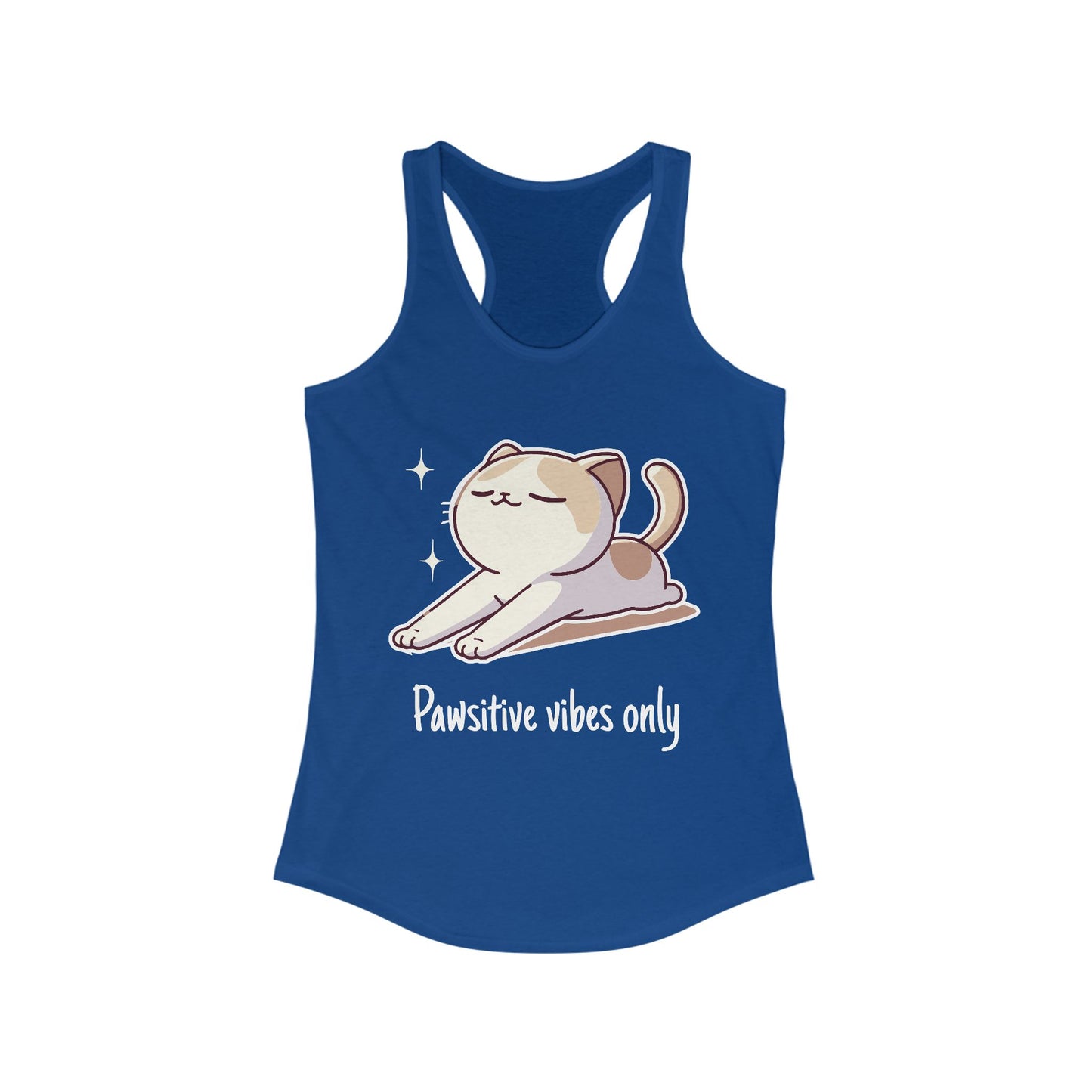 Pawsitive vibes only - Women Racerback Tank Top