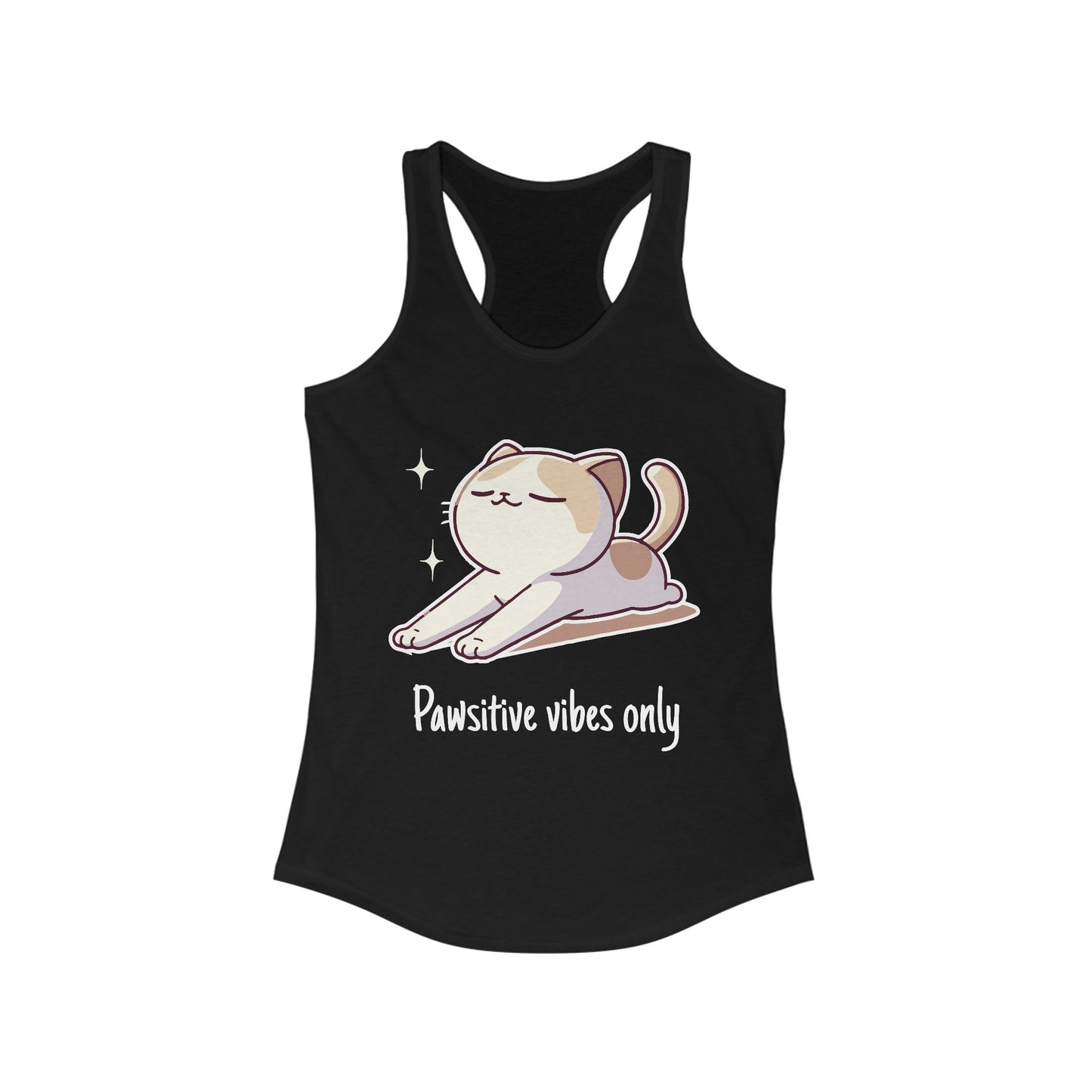 Pawsitive vibes only - Women Racerback Tank Top