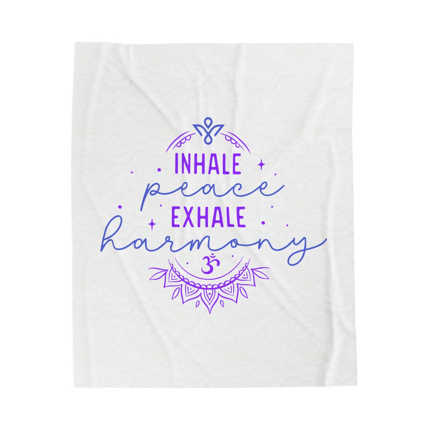 Inhale Peace Exhale Harmony Blanket