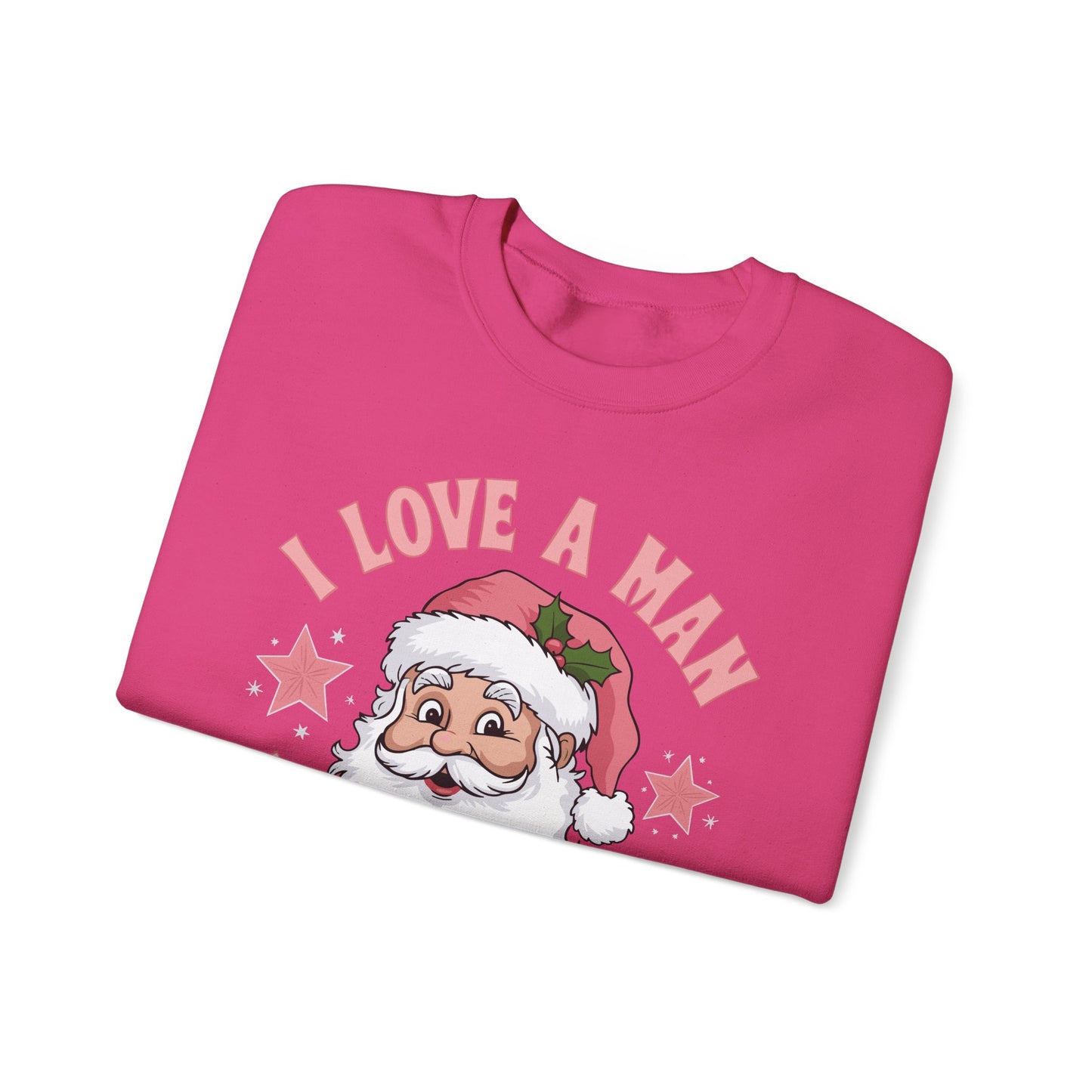 I love a man with a beard Santa - Christmas Sweater Collection ✨🎅🎄 - Crewneck Sweatshirt