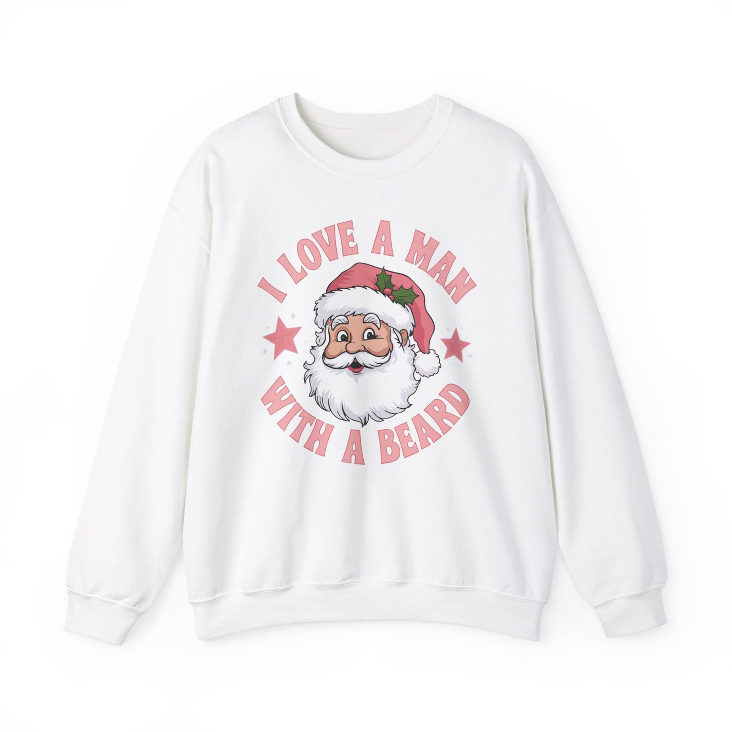 I love a man with a beard Santa - Christmas Sweater Collection ✨🎅🎄 - Crewneck Sweatshirt