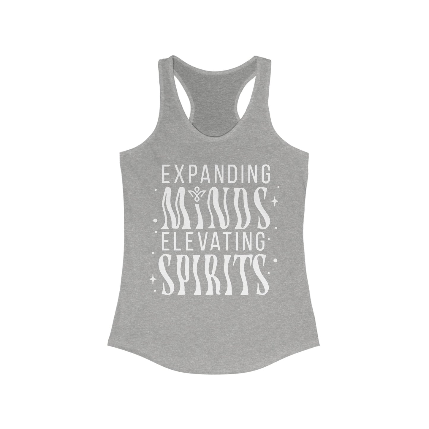 Expanding Minds Elevating Spirits - Women Racerback Tank Top