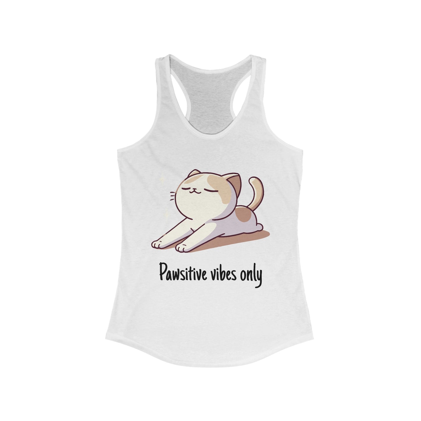 Pawsitive vibes only - Women Racerback Tank Top