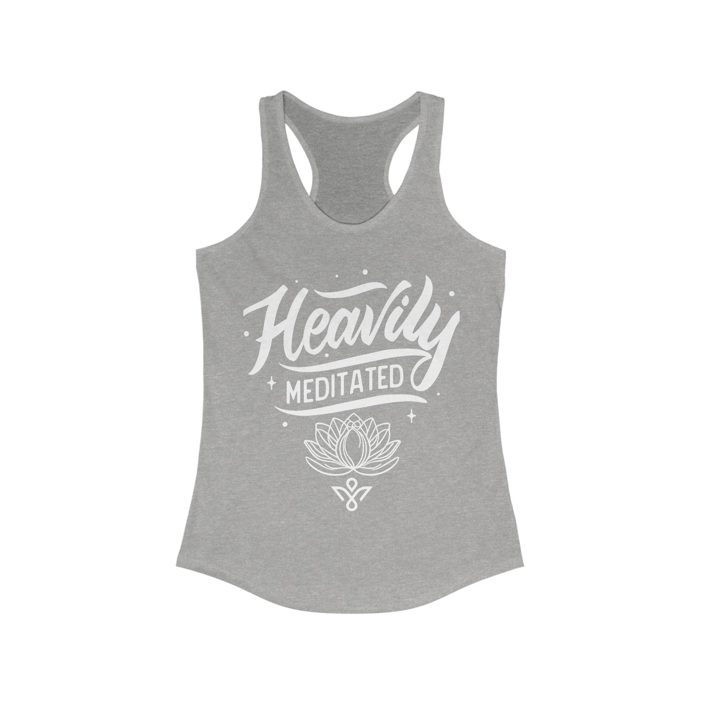 Heavily Meditated - Women Racerback Tank Top