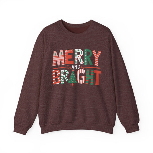 MERRY & BRIGHT - Christmas Sweater Collection ✨🎅🎄 - Crewneck Sweatshirt