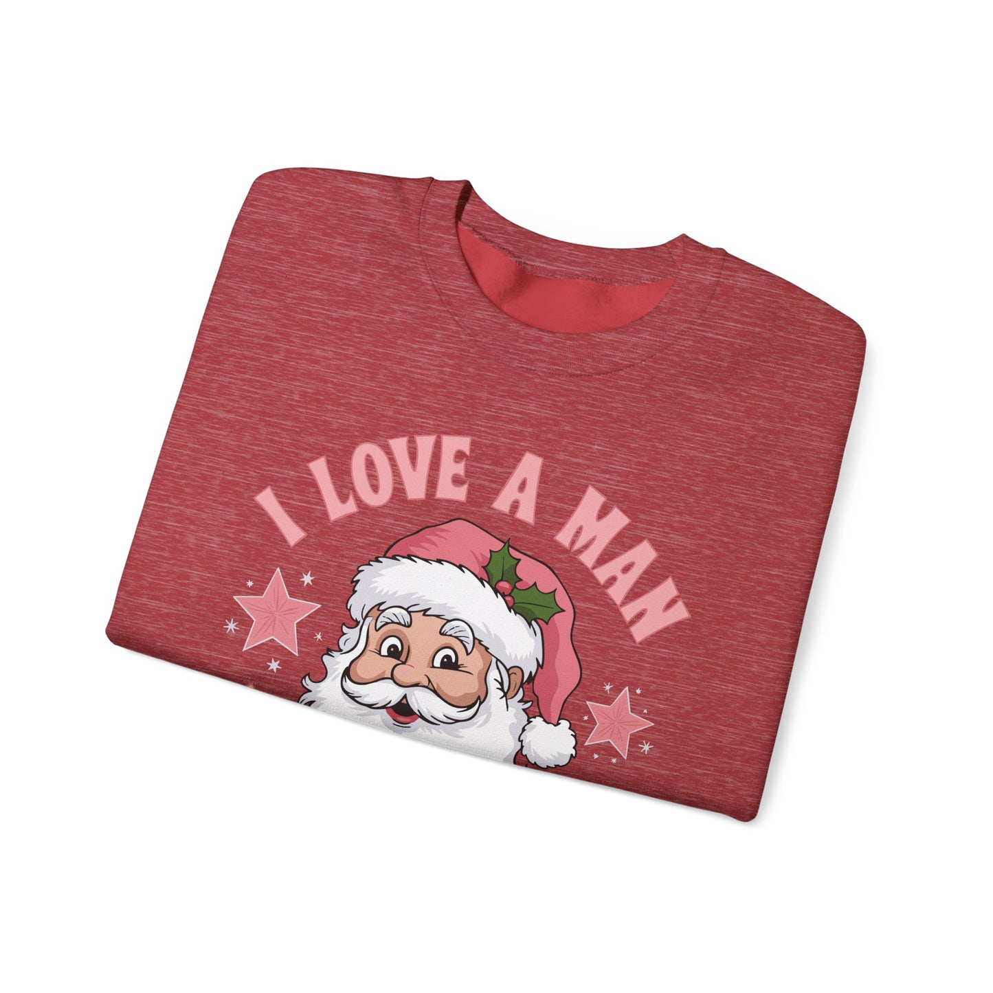 I love a man with a beard Santa - Christmas Sweater Collection ✨🎅🎄 - Crewneck Sweatshirt