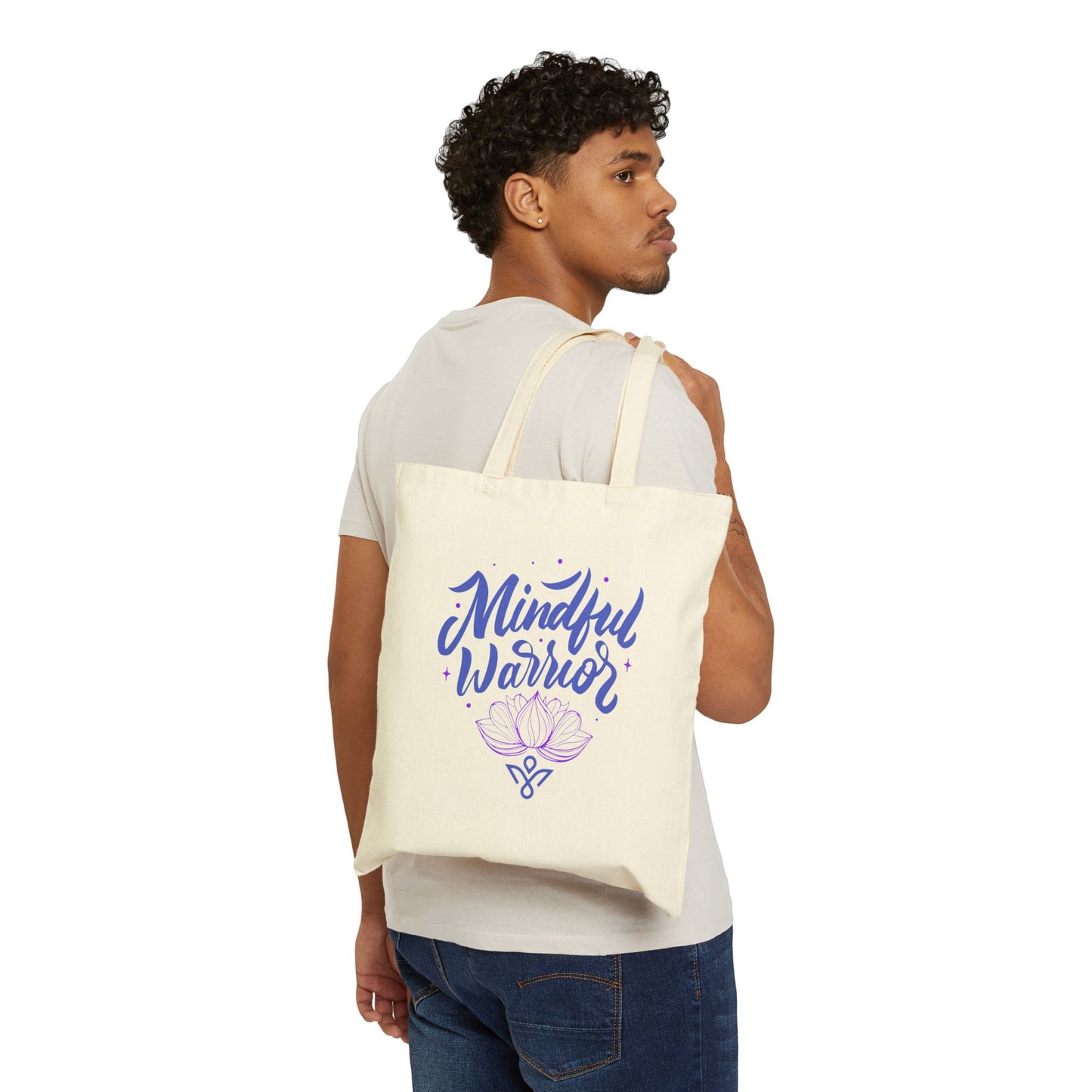 Mindful Warrior - Cotton Canvas Tote Bag