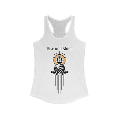 Buddha Rise and Shine - Women Racerback Tank Top - Exclusive 1 color 🤍