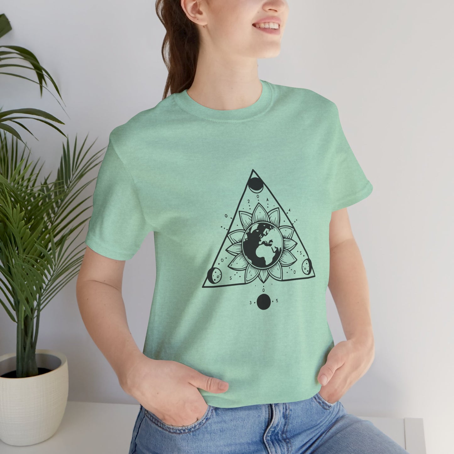 Sunflower Moon Triangle T-Shirt