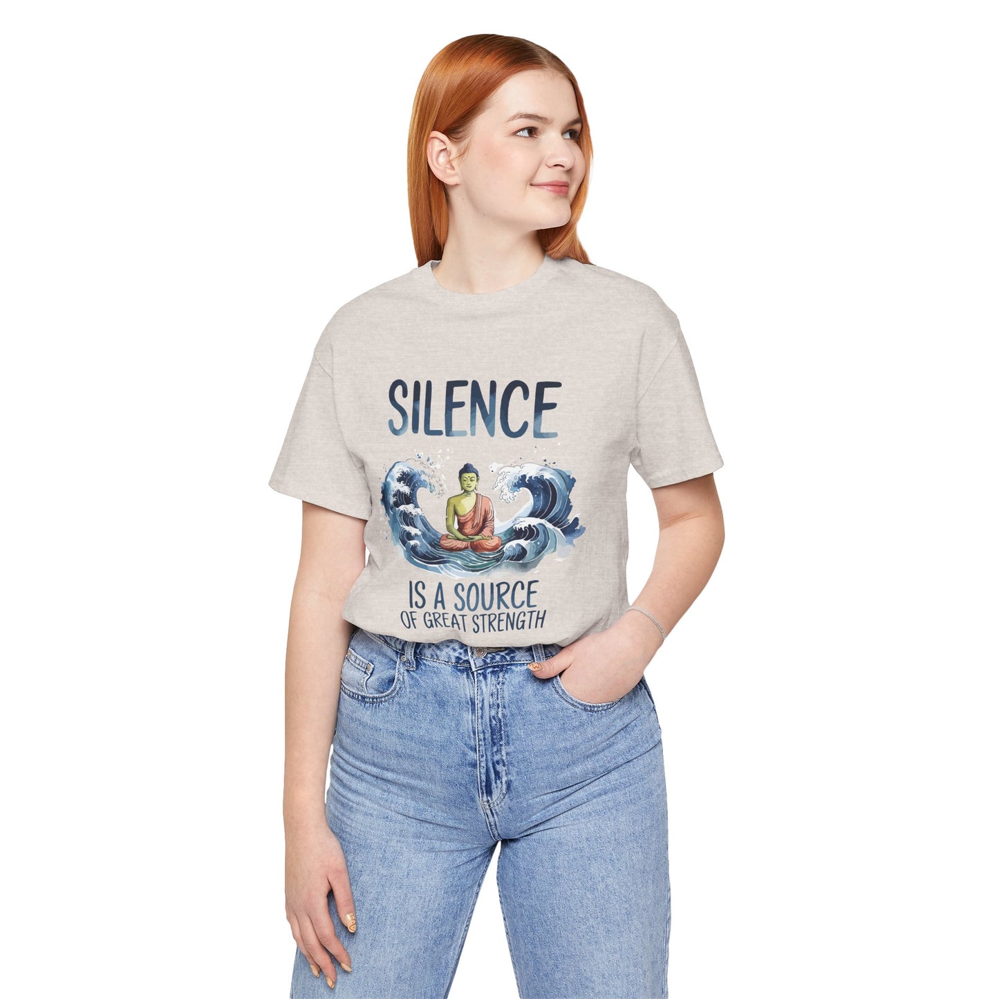 Silence is a Source of Great Strength - T-shirt - Exclusive 4 colors 🩵🤍💚🧡