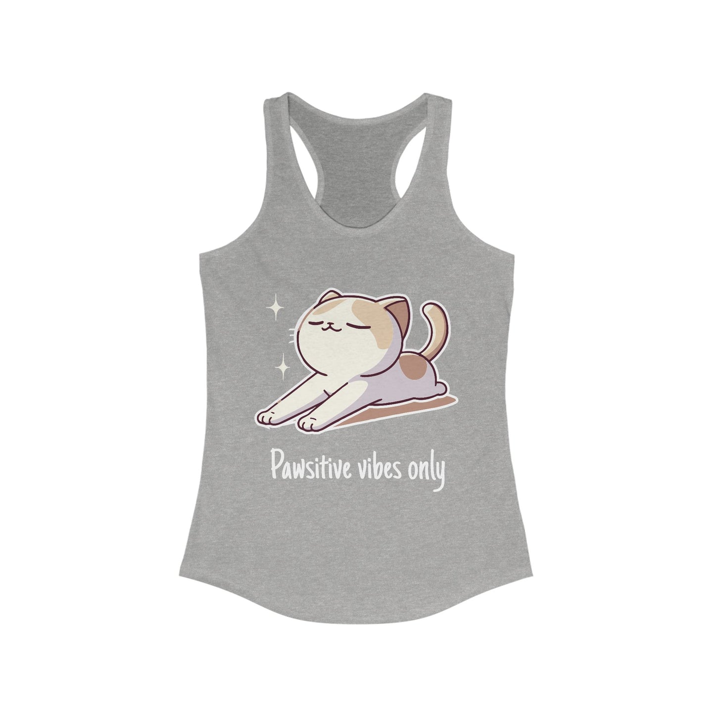 Pawsitive vibes only - Women Racerback Tank Top