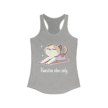 Pawsitive vibes only - Women Racerback Tank Top