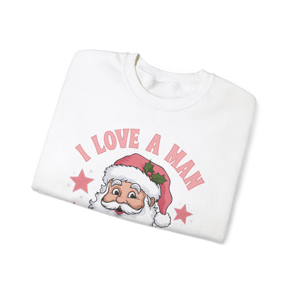 I love a man with a beard Santa - Christmas Sweater Collection ✨🎅🎄 - Crewneck Sweatshirt