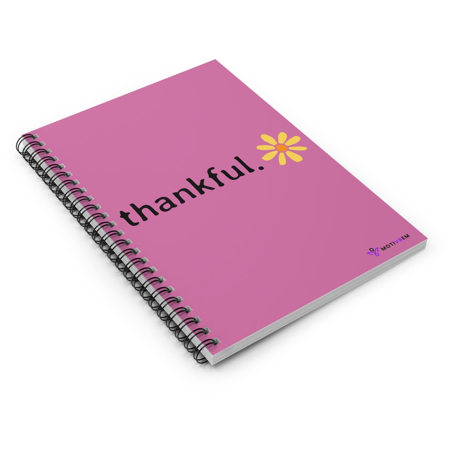 thankful. - Spiral Notebook Ruled Line