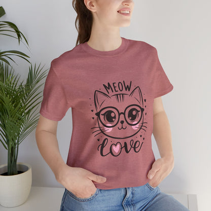 Cat Meow Love T-Shirt